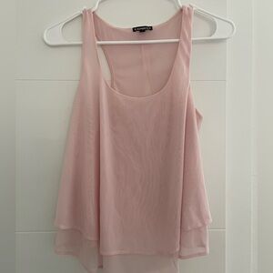 Women's Pink Sleeveless Top